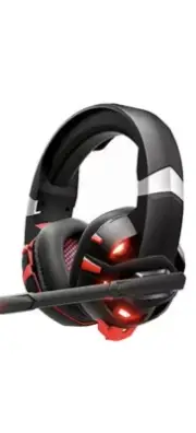 RUNMUS K2 RED Gaming Headset Xbox One, PS4, PC with 7.1 Surround Sound & LED NEW