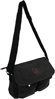 [ROMISBABA] 1Pc Delicate Men Shoulder Bag Vintage Canvas Cross Body Bag Lightweight Design for Shopping Work Travel Casual Outings Capacity for Essentials