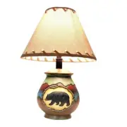 Resin Bear Vase Lamp 15" – Unique Bear Decor Lamp, Cute Bear Designed Vase