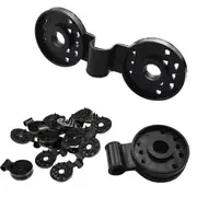 Shade Cloth Plastic Clips Round Netting Black for Greenhouse Outdoor - 50pcs