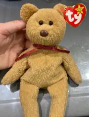 **MULTIPLE ERRORS** Ty Beanie Baby Curly The Bear P.V.C. Pellets 1996/1993 Tag