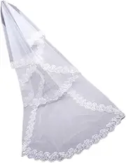 [AOKWAWALIY] Bridal Veil Wedding Dress for Women Wedding Dress Cathedral Veil Bridal Headpiece Bridal Lace Veil Wedding Dress Veil Wedding Dresses for Women Wedding Veil White