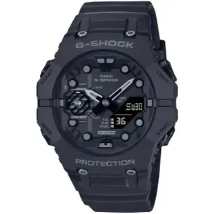 【CASIO 卡西歐】G-SHOCK 藍牙連線 時尚潮流雙顯腕錶 母親節 禮物(GA-B001-1A)