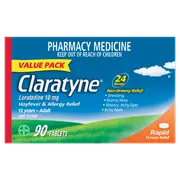 Claratyne Allergy & Hayfever Relief Antihistamine Tablets 90 pack
