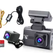 Elinz 4K 2K Dual Dash Cam WiFi GPS Car Camera Recorder WDR Night Vision Hardwire Fuse Kit 32GB