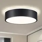 Dimmable Black LED Flush Mount Ceiling Lights, Modern 5CCT 2700K-6000K Close ...