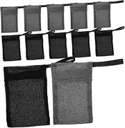 TOBBOMEY 12-pack Bar Soap Bag Mesh Pouch Face Wash Pouch Portable Soap Storage for Bathroom