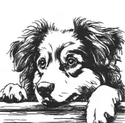 Australian Shepherd Aussi Puppy Dog Breed Bathroom White Hand Towels Embroidered