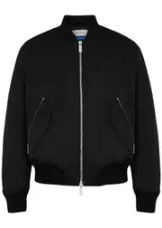 Off-white Arrows Padded Nylon Bomber Jacket - Black - L L