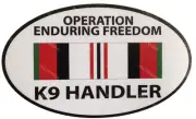 Operation Enduring Freedom K-9 Handler Self-adhesive Vinyl Decal