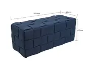 NOLAN Navy Ottoman Bench