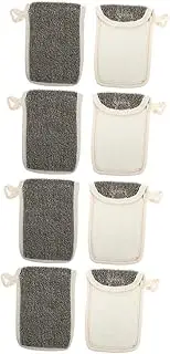 BIUDECO 2sets Shower Skin Care Tool Soap Savers Pouch Bar Soap Saver Holder Durable Lightweight 4pcs*2