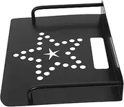 SHINEOFI Projector Bracket USB Hub Wall File Holder Storage Basket Hook Wall Mount Crate Storage Boxes Cable Organiser Cube Shelf Unit Lids Stackable Cable Organizers Aluminum Alloy Black