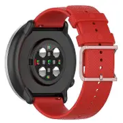 Compatible For Polar Ignite/Ignite2/Unite/Pacer Silicone Watch Strap Dots Design Square Buckle Wrist Band Replacement 20mm Red