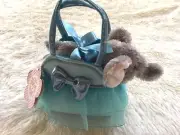 Aurora Fancy Pals Purse Tutu Cute Elephant Blue Gray Kids Girls Plush Ruffle Bow