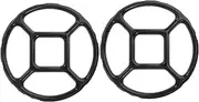 [Luxshiny] Round Stove Racks Metal: 2pcs Gas Stove Rings Cooktop Stove Burners Anti-Slip Wok Racks Non-Slip Enamel Reducers Gas Stove Accessories Auxiliary Support for Small Pot