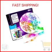 VOLIVO LED Strip Lights 25 FT, App Controlled Bluetooth Led Light Strips Sync wi