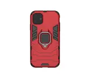 F22 Red Panther Ring Holder Phone Case Phone Bumper Magnetic Anti-fall Protective Leather Case for IPhone 13 Mini 5.4 Inch