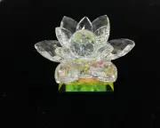 Crystal Lotus Flower Lead Crystal Glass Ornaments Home Décor All Occasions
