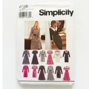 Simplicity Sewing Pattern 8726 Misses’ Dresses Various Styles Sizes 12-18 Uncut