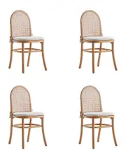 Manhattan Comfort Set of 4 Paragon 1.0 Dining Chairs