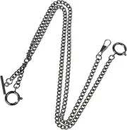 [Healeved] Decorative Pocket Watch Chain Alloy Fob Watch Chain for Key Holders Belts and Durable Material Versatile Use for Vintage Enthusiasts