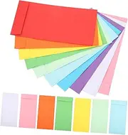 SEWACC 120pcs Cash Envelopes Self-Sealing Colored Paper Envelopes for Budgeting Labeling and Organizing Cash for Tips Savings Challenge and Event Tickets