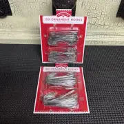 300 Christmas Silver Ornament Hooks Tree Hangers LARGE Metal 2 1/2 Inches Long
