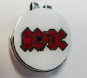 2 AC DC Golf Ball Markers with Magnetic Hat Clip