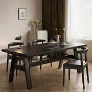 Nangle Minimalist Multi-Purpose Solid Timber Dining Table/Study Desk 180cm/200cm