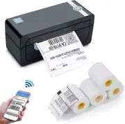 Bluetooth Label Printer & 4 Roll Thermal Labels