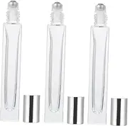 SAFIGLE 5Pcs Refillable Roller Ball Bottles Glass Essential Oil and Perfume Containers Compact Design Leak for Travel and Outdoor Use
