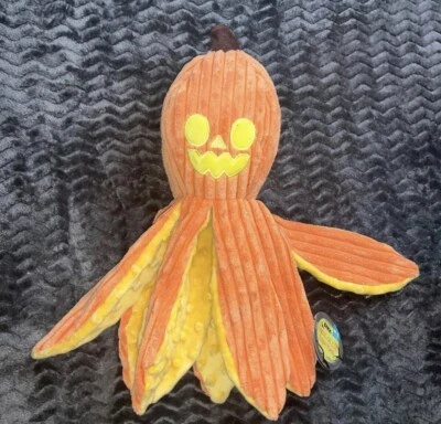 New Bark Box " Jack-Ollie Lantern " Dog Toy Thanksgiving Halloween Octopus Fall