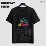 KAOS COLDPLAY A HEAD FULL OF DREAMS SHADOWS KAOS BAJU DISTRO