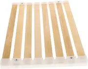 FOMIYES Sauna Cushion Saunas Back Lumbar Cushion Sauna Seat Over The Sink Drying Rack Wood Floor Mat Steam Room Accessories Bathmats for Bathroom Bath Mats for Bathroom Bamboo Beige