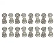 30 Pcs 1/2" Vinyl Transparent Teardrop Tube Cap Chair Protector from Scratch