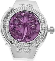 [Holibanna] 1pc Ring Watch Digital Watch Men Watch Pocket Watch for Men Watch Rings Watch Key Chain Watch Strap Pixel Watch Women Gold Watch Wrist for Men Purple Zinc Alloy