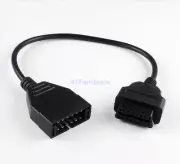 12 Pin OBD1 To 16 Pin OBD2 Convertor Adapter Cable For GM Diagnostic Scanner