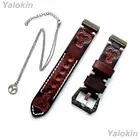 Aries Zodiac Set Embossed Brown Leather Band Strap for Fitbit Versa 3 4 Sense 2