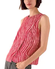 Whistles Zebra Layered Tank Top