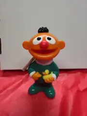 Vintage 1994 Sesame Street Ernie and Rubber Ducky Collectible Bubble Bath Bottle