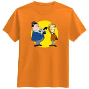 Laurel n Hardy cartoon Movie TV Show Retro Fan Funny Love T Shirt Tee Gift New