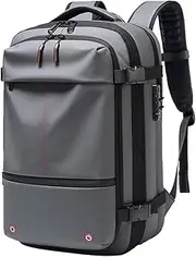 [Generic] Vac Pack Travel Backpack,60l Expandable Backpack with Vacuum Compression,19inches Vac Pack Backpack,(Gray)