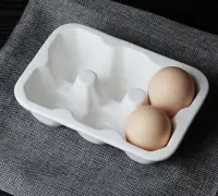 在飛比找Yahoo!奇摩拍賣優惠-法式雞蛋收納 雞蛋盒 陶瓷雞蛋架 拍照道具 水煮蛋架 可蒸煮