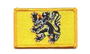 EAST FLANDERS FLEMISH FLAG PATCHES COUNTRY PATCH BADGE IRON ON NEW EMBROIDERED