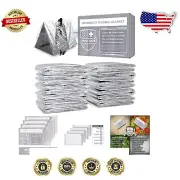 Durable Emergency Mylar Blankets (75 Pack) - Max Heat Retention & Portability