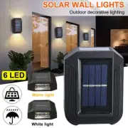 Outdoor Solar 6 LED Deck Lights Path Garden Patio Pathway Stairs Step Fence Lamp
