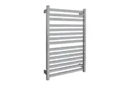 AGUZZO EZY FIT Heated Towel Rail - Flat Tube - Dual Wired - (W600mm x H920mm) - Polished SS