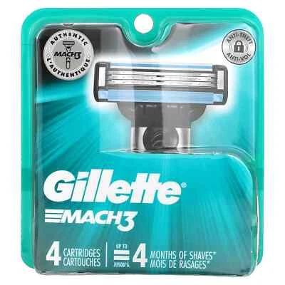2 X Gillette, Mach3, 4 Cartridges