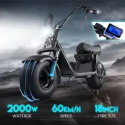 Electric Scooter 2000W 60KM/H 50KM 18.5" Off-Road Tires Adult Outdoor E-Scooter